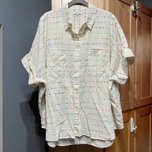 Madewell rainbow camp shirt